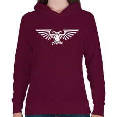 PRINTFASHION Birodalmi Sas - Warhammer 40000 - Női kapucnis pulóver - Bordó