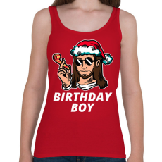 PRINTFASHION BIRTHDAY BOY - Női atléta - Cseresznyepiros