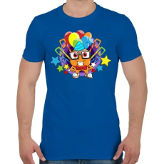 PRINTFASHION Birthday - Férfi póló - Királykék