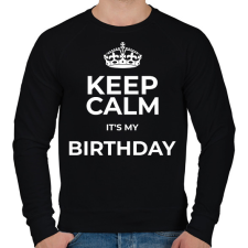 PRINTFASHION BIRTHDAY - Férfi pulóver - Fekete férfi pulóver, kardigán