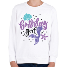 PRINTFASHION Birthday Girl - Gyerek pulóver - Fehér gyerek pulóver, kardigán