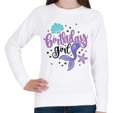 PRINTFASHION Birthday Girl - Női pulóver - Fehér női pulóver, kardigán