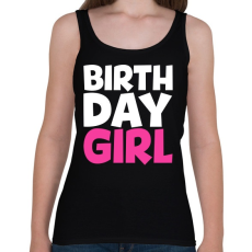 PRINTFASHION Birthdaygirl - Női atléta - Fekete