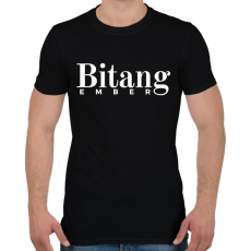 PRINTFASHION Bitang Ember - Férfi póló - Fekete