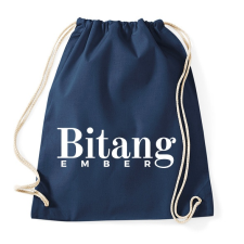 PRINTFASHION Bitang Ember - Sportzsák, Tornazsák - Sötétkék tornazsák