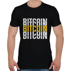 PRINTFASHION BITCOIN 4 EVER 10 - Férfi póló - Fekete