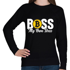 PRINTFASHION BITCOIN 4 EVER 13 - Női pulóver - Fekete