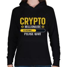 PRINTFASHION BITCOIN 4 EVER 2 - Női kapucnis pulóver - Fekete női pulóver, kardigán