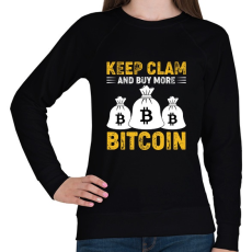 PRINTFASHION BITCOIN 4 EVER 42 - Női pulóver - Fekete