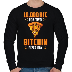 PRINTFASHION BITCOIN 4 EVER 44 - Férfi pulóver - Fekete