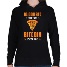 PRINTFASHION BITCOIN 4 EVER 44 - Női kapucnis pulóver - Fekete női pulóver, kardigán