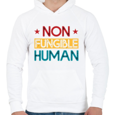 PRINTFASHION BITCOIN 4 EVER 47 - Férfi kapucnis pulóver - Fehér