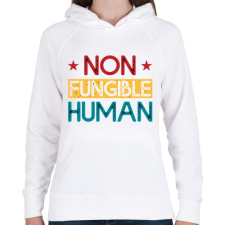 PRINTFASHION BITCOIN 4 EVER 47 - Női kapucnis pulóver - Fehér női pulóver, kardigán