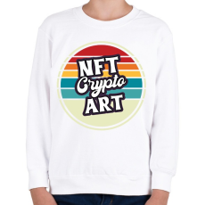 PRINTFASHION BITCOIN 4 EVER 49 - Gyerek pulóver - Fehér