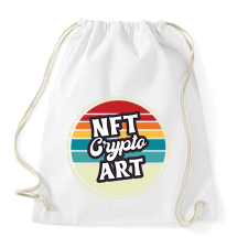 PRINTFASHION BITCOIN 4 EVER 49 - Sportzsák, Tornazsák - Fehér tornazsák