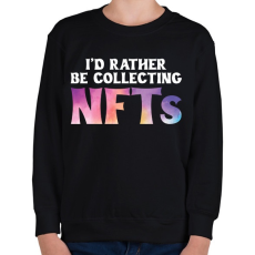 PRINTFASHION BITCOIN 4 EVER 50 - Gyerek pulóver - Fekete