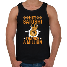 PRINTFASHION BITCOIN 4 EVER 52 - Férfi atléta - Fekete atléta, trikó