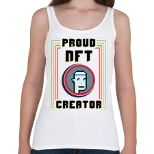 PRINTFASHION BITCOIN 4 EVER 53 - Női atléta - Fehér női trikó