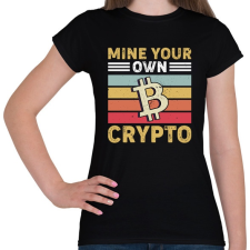 PRINTFASHION BITCOIN 4 EVER 56 - Női póló - Fekete női póló