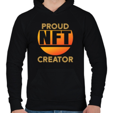 PRINTFASHION BITCOIN 4 EVER 60 - Férfi kapucnis pulóver - Fekete