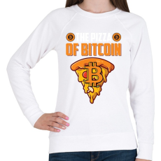 PRINTFASHION BITCOIN 4 EVER 62 - Női pulóver - Fehér