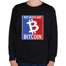 PRINTFASHION BITCOIN 4 EVER 67 - Gyerek pulóver - Fekete