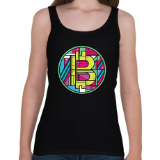 PRINTFASHION BITCOIN 4 EVER 69 - Női atléta - Fekete