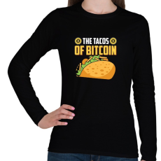 PRINTFASHION BITCOIN 4 EVER 74 - Női hosszú ujjú póló - Fekete
