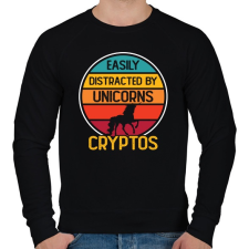 PRINTFASHION BITCOIN 4 EVER 78 - Férfi pulóver - Fekete női pulóver, kardigán