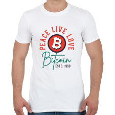 PRINTFASHION BITCOIN 4 EVER 79 - Férfi póló - Fehér férfi póló