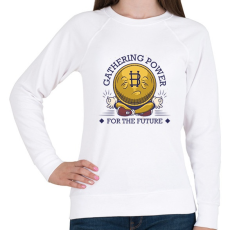 PRINTFASHION BITCOIN 4 EVER 81 - Női pulóver - Fehér