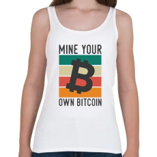 PRINTFASHION BITCOIN 4 EVER 82 - Női atléta - Fehér