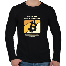 PRINTFASHION BITCOIN 4 EVER 89 - Férfi hosszú ujjú póló - Fekete férfi póló