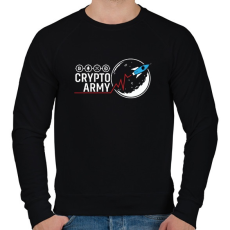 PRINTFASHION BITCOIN 4 EVER 91 - Férfi pulóver - Fekete