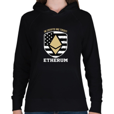PRINTFASHION BITCOIN 4 EVER 92 - Női kapucnis pulóver - Fekete