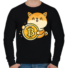 PRINTFASHION BITCOIN 4EVER 16 - Férfi pulóver - Fekete