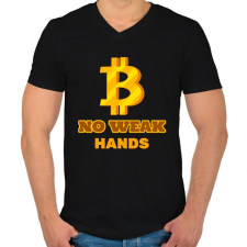 PRINTFASHION BITCOIN 4EVER 28 - Férfi V-nyakú póló - Fekete férfi póló