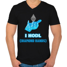 PRINTFASHION BITCOIN 4EVER 29 - Férfi V-nyakú póló - Fekete