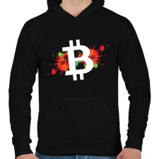 PRINTFASHION BITCOIN 4EVER 30 - Férfi kapucnis pulóver - Fekete női pulóver, kardigán