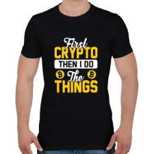 PRINTFASHION BITCOIN 4EVER 5 - Férfi póló - Fekete férfi póló