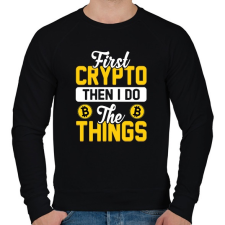 PRINTFASHION BITCOIN 4EVER 5 - Férfi pulóver - Fekete női pulóver, kardigán