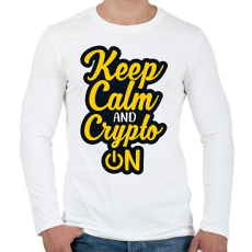 PRINTFASHION BITCOIN 4EVER - Férfi hosszú ujjú póló - Fehér
