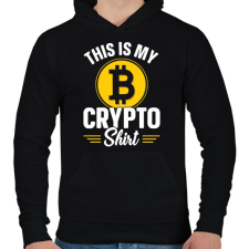 PRINTFASHION BITCOIN 4EVER - Férfi kapucnis pulóver - Fekete női pulóver, kardigán