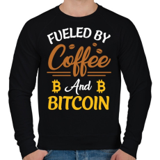 PRINTFASHION BITCOIN 4EVER - Férfi pulóver - Fekete