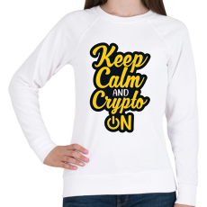 PRINTFASHION BITCOIN 4EVER - Női pulóver - Fehér