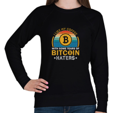 PRINTFASHION bitcoin 94 - Női pulóver - Fekete