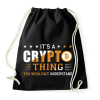 PRINTFASHION bitcoin 95 - Sportzsák, Tornazsák - Fekete