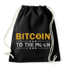 PRINTFASHION bitcoin 96 - Sportzsák, Tornazsák - Fekete