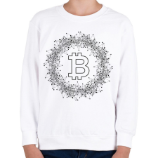 PRINTFASHION Bitcoin - Gyerek pulóver - Fehér gyerek pulóver, kardigán