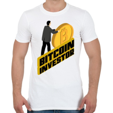 PRINTFASHION Bitcoin-investor - Férfi póló - Fehér férfi póló